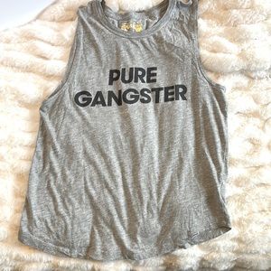 EUC | Spiritual Gangster “Pure Gangster” Grey Tank Top | Size M